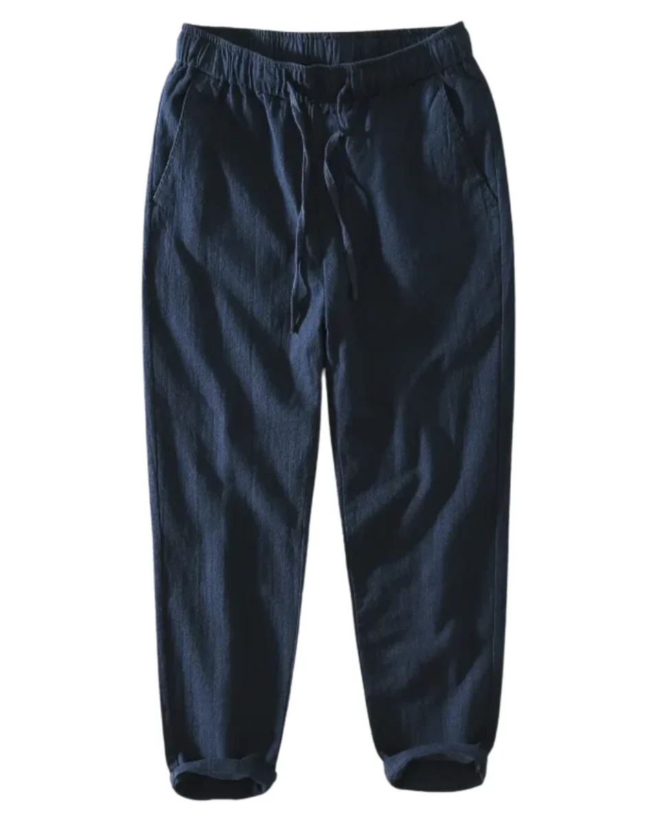 Pantalones informales de lino para hombre