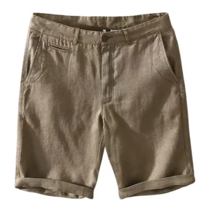Pantalones cortos de lino de alta calidad