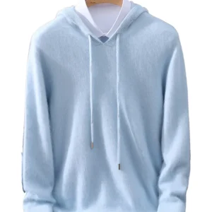 Sudadera con capucha elegante de cachemira