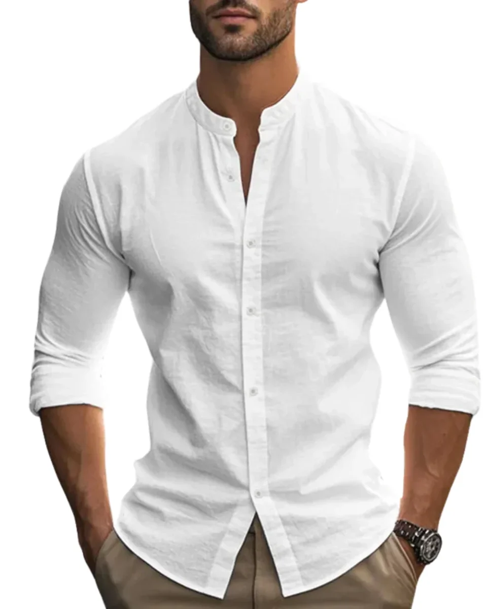 Camisa de lino transpirable - Imagen 2