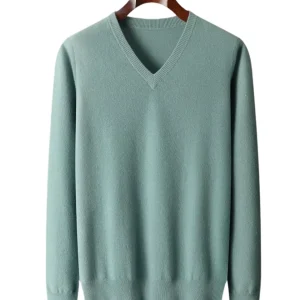 Jersey de lana con cuello en V