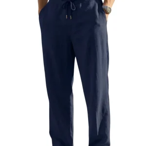 Pantalones de playa elegantes de lino