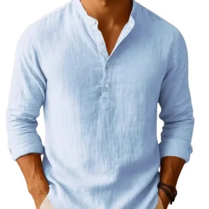 Elegantes camisas de playa de lino