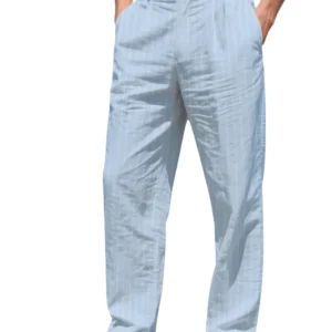 Pantalones elegantes y ligeros de lino
