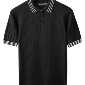 Elegante camiseta polo de algodón