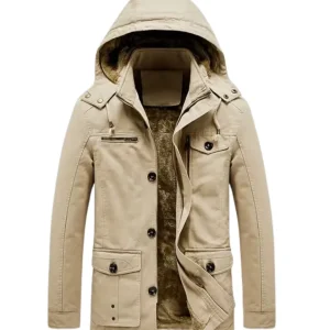 Elegante chaqueta de invierno acolchada de alta gama