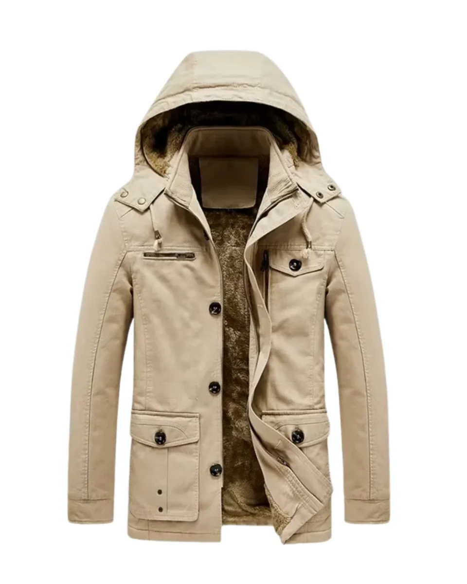 Elegante chaqueta de invierno acolchada de alta gama