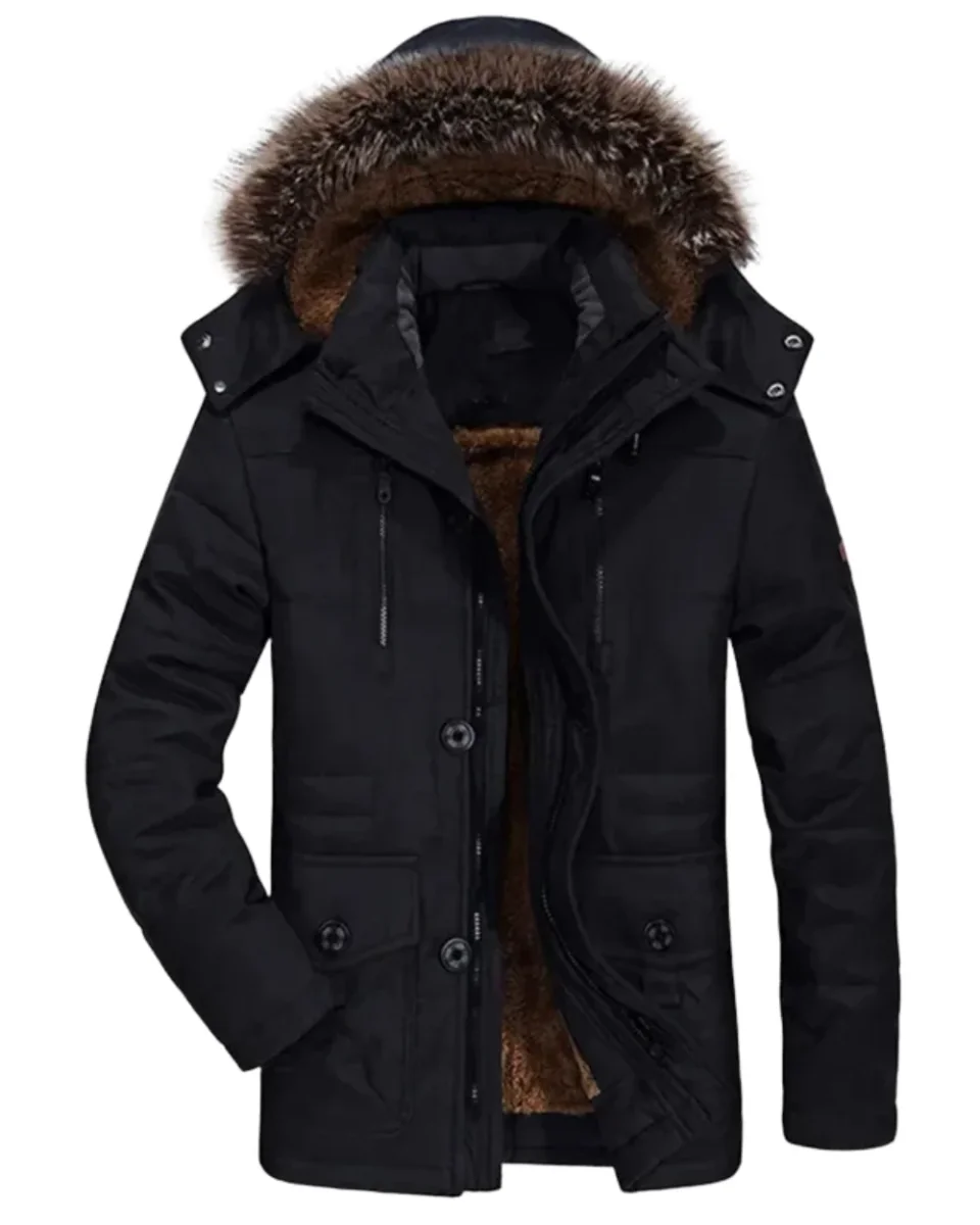Chaqueta de invierno de algodón con capucha - Imagen 2