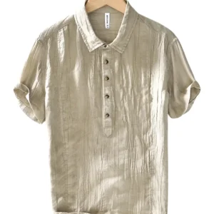 Camisa retro de lino