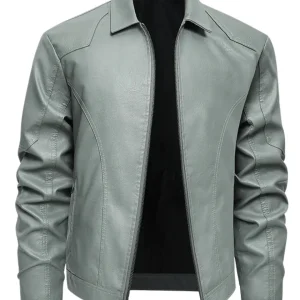 Chaqueta de cuero elegante