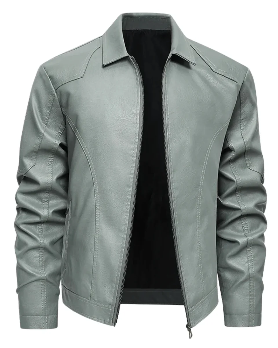 Chaqueta de cuero elegante - Imagen 2