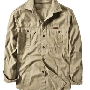 Camisa cargo de algodón
