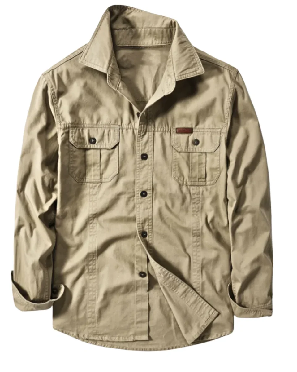 Camisa cargo de algodón - Imagen 2