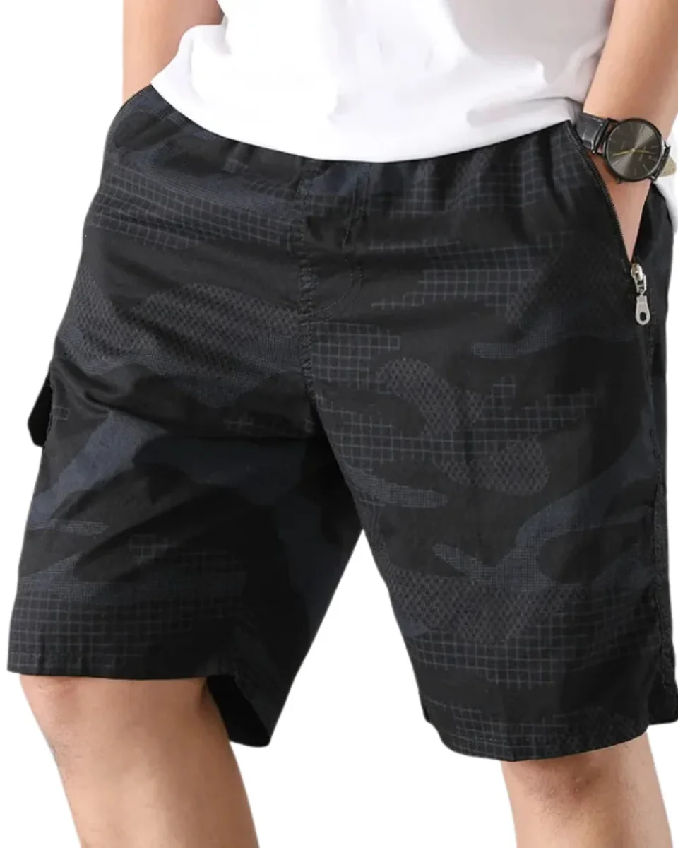 Pantalones cortos informales de camuflaje