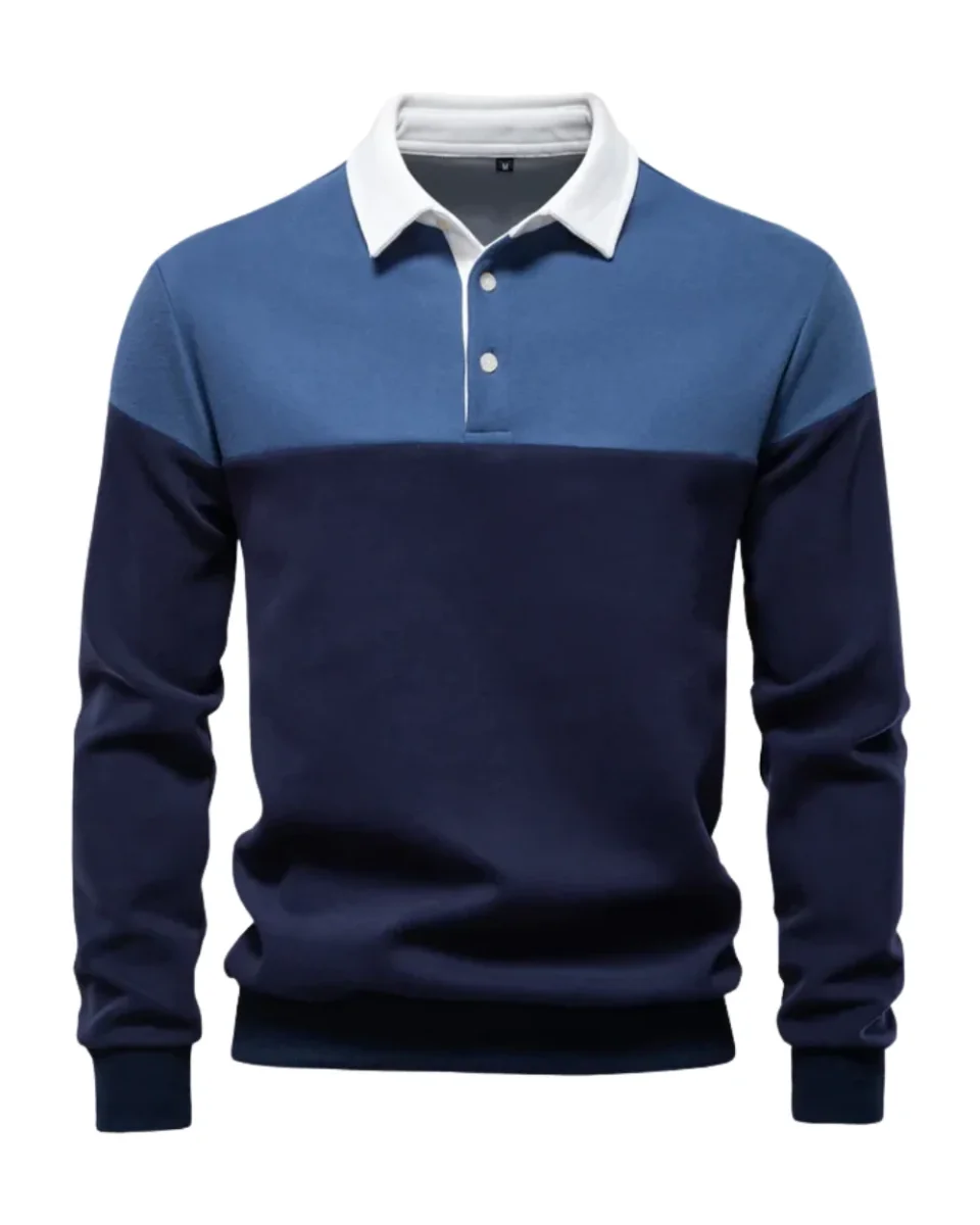 Elegante jersey tipo polo