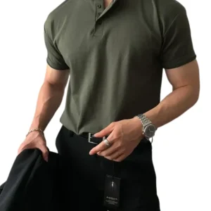 Elegante camiseta Henley