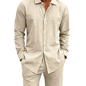 Elegante conjunto de verano de lino