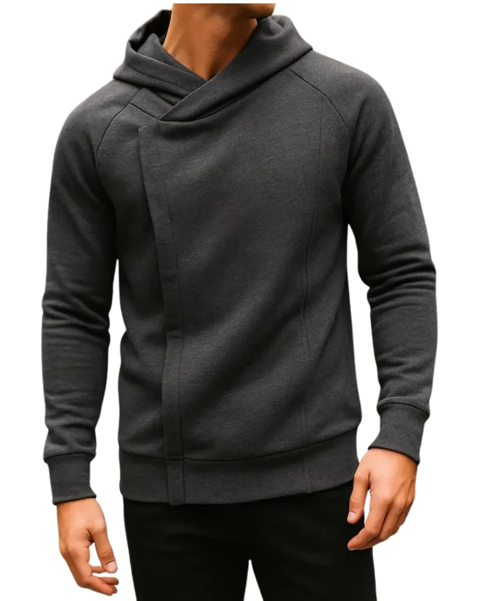 Sudadera con capucha y cremallera elegante