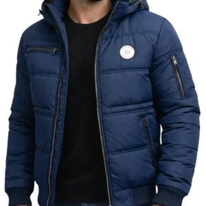 Elegante chaqueta acolchada