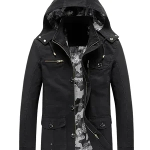 Elegante chaqueta con múltiples bolsillos