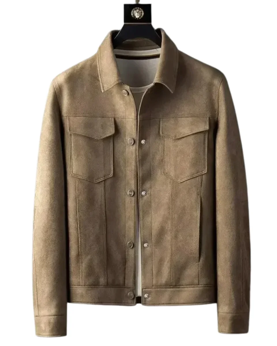 Chaqueta de piel elegante