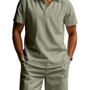 Conjunto de ropa de lino para hombre