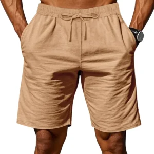 Pantalones cortos de verano elegantes de lino