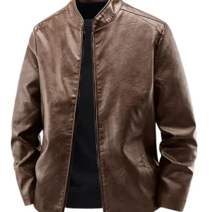 Chaqueta de motero de cuero