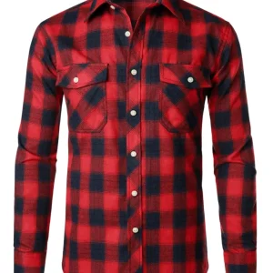 Camisa elegante a cuadros