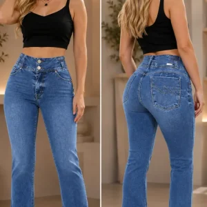 Jeans Straight Medio Claro