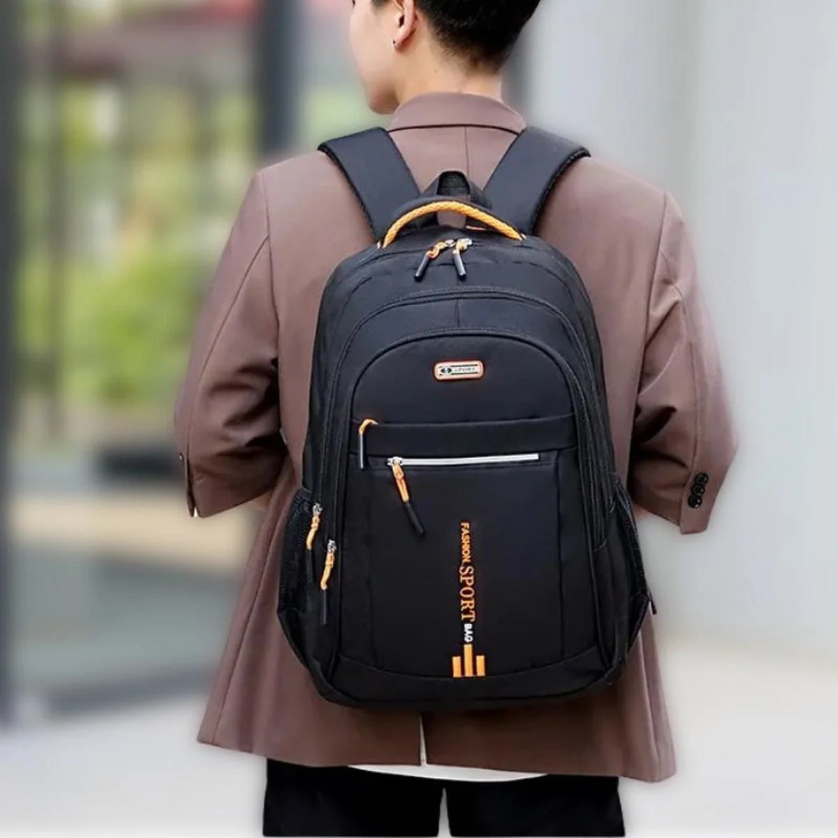 Sac à dos imperméable homme – Style urbain et grande capacité pour voyages et affaires - Imagen 9