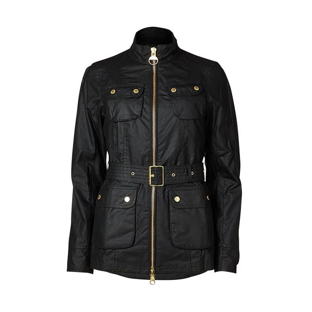 Abrigo de invierno negro para mujer - Imagen 2