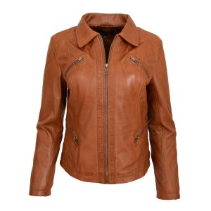 BUNERI Biker Nova Tostado de Cuero Auténtico