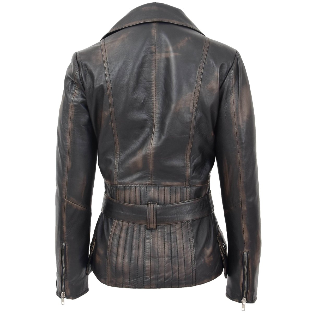 BUNERI Biker Celia de Cuero Rub-Off a la Cadera - Imagen 3