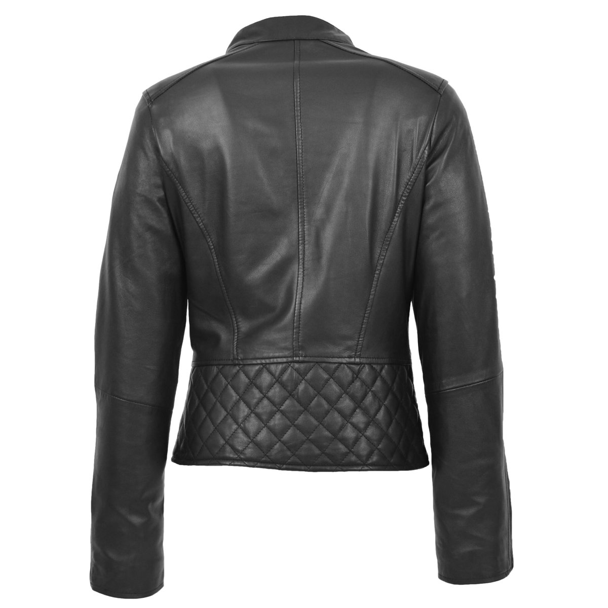 BUNERI Biker Cuero Laura Negro Cuello Alzado - Imagen 3