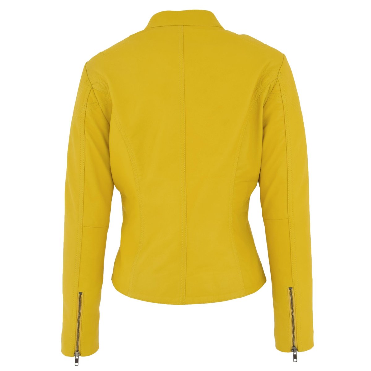 BUNERI Chaqueta de Cuero Becky Amarilla para Mujer - Imagen 3