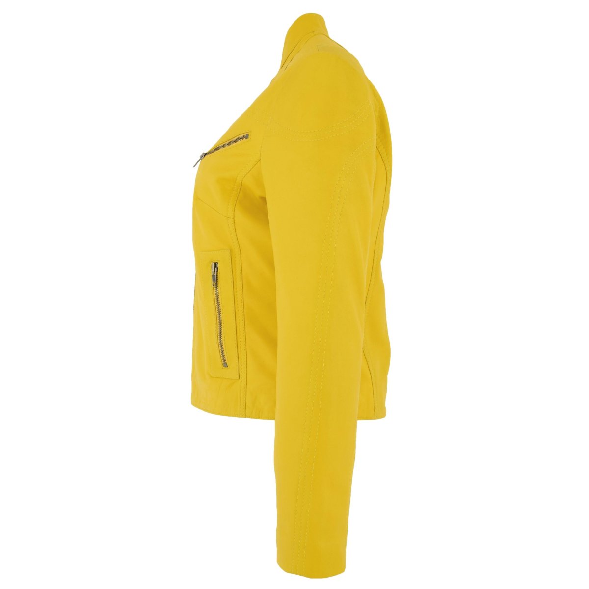 BUNERI Chaqueta de Cuero Becky Amarilla para Mujer - Imagen 6