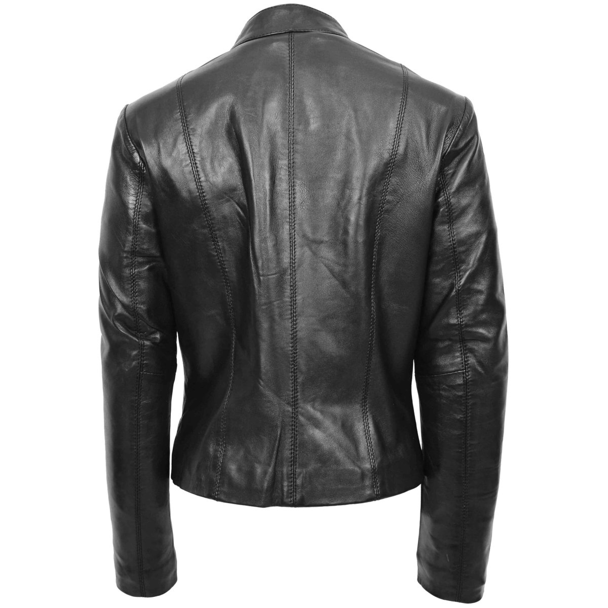 BUNERI Biker de Cuero Zoe Negra para Mujer - Imagen 3
