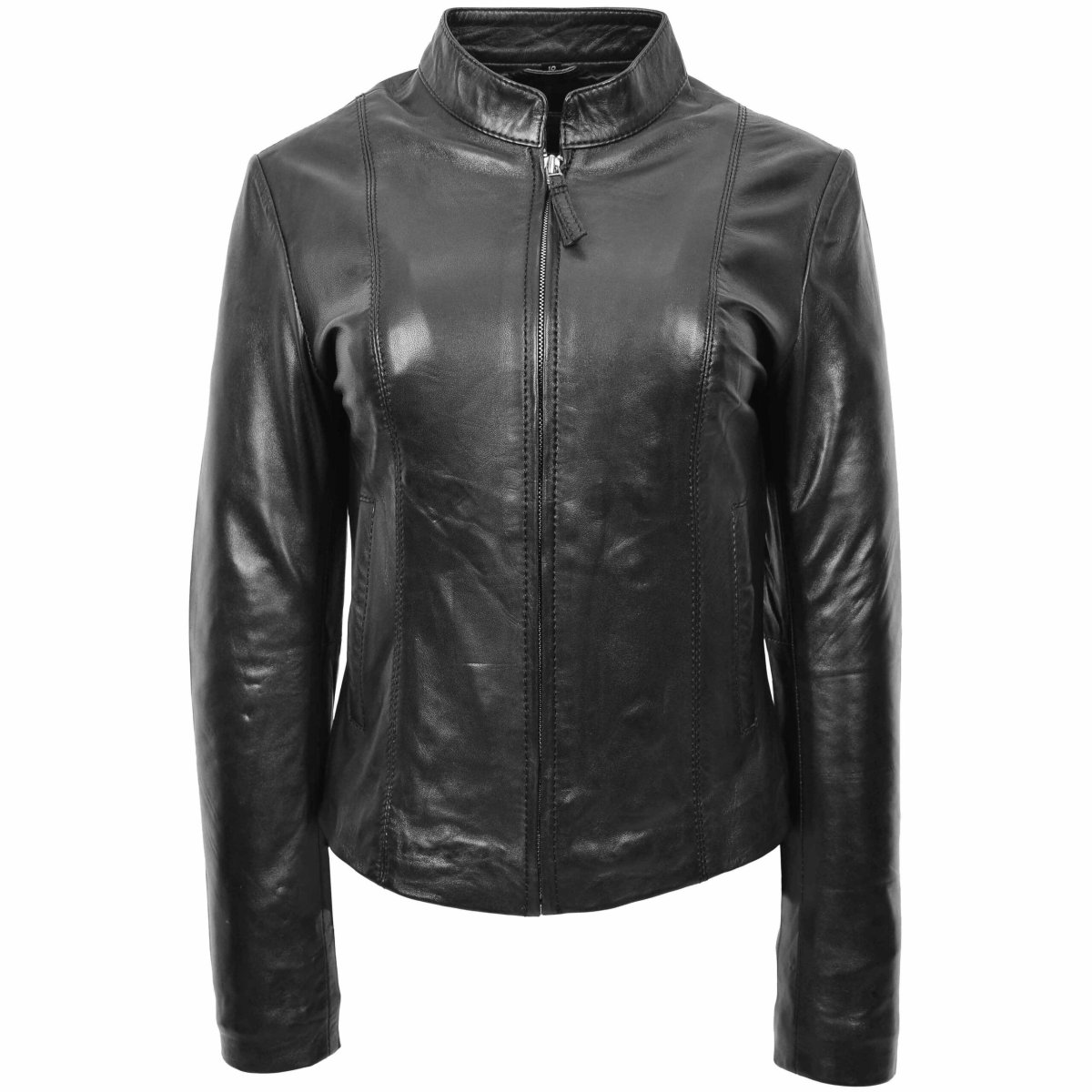 BUNERI Biker de Cuero Zoe Negra para Mujer - Imagen 4