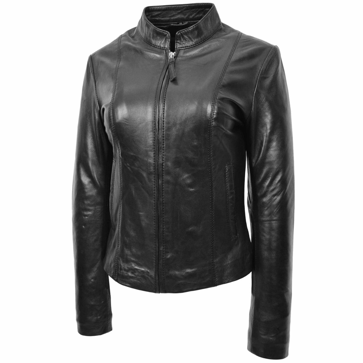 BUNERI Biker de Cuero Zoe Negra para Mujer - Imagen 5