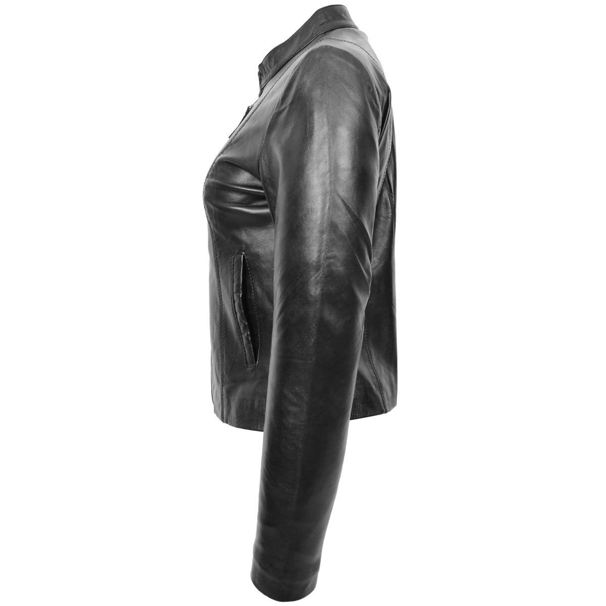 BUNERI Biker de Cuero Zoe Negra para Mujer - Imagen 6