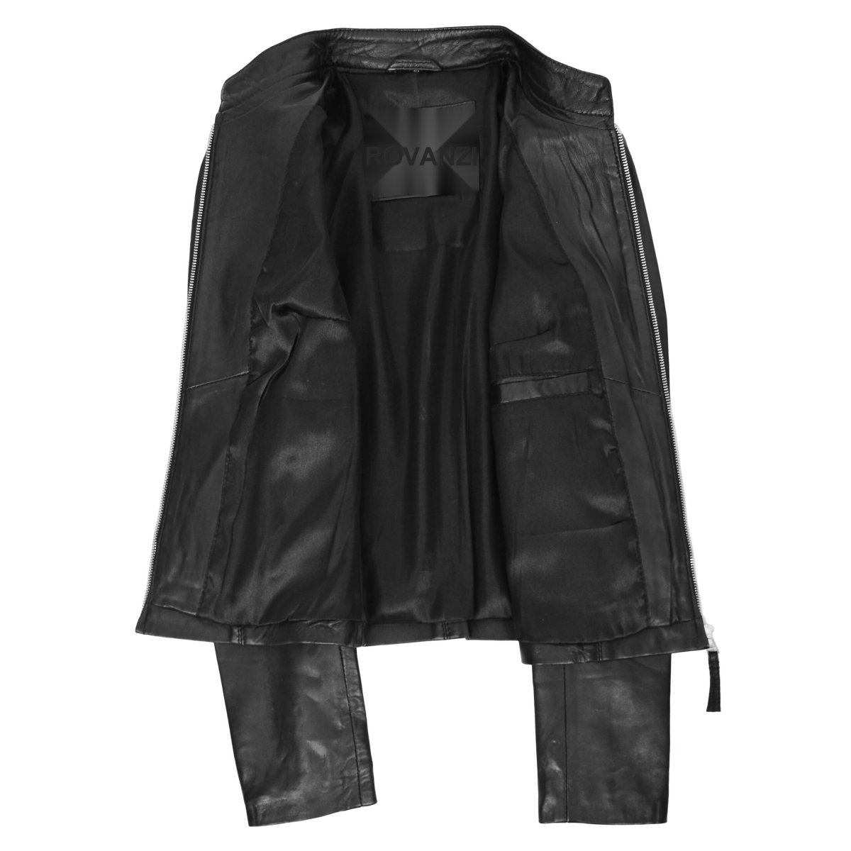 BUNERI Biker de Cuero Zoe Negra para Mujer - Imagen 7