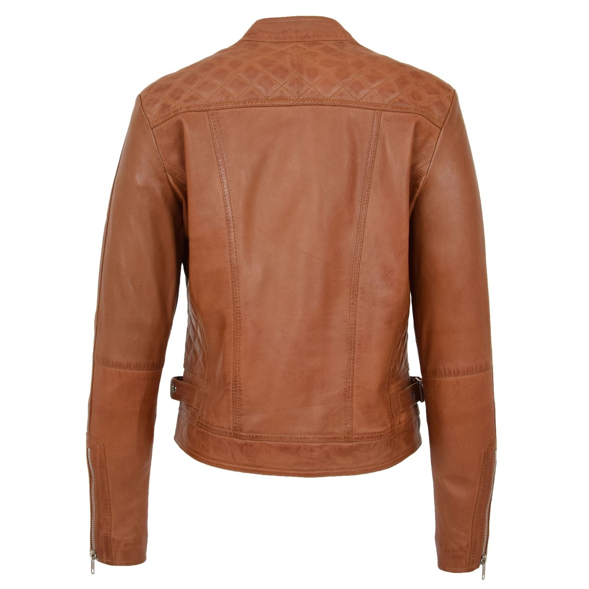 BUNERI Biker Ruby Tostado de Cuero Auténtico - Imagen 8