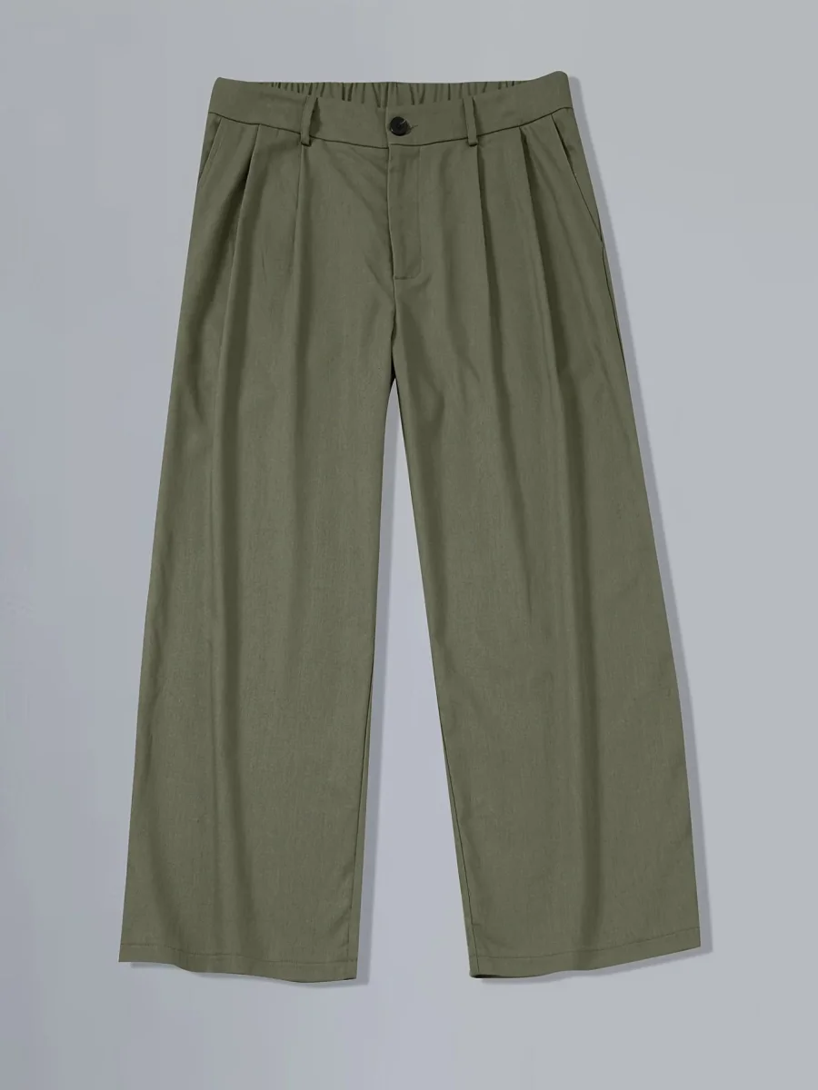 Pantalon large homme style vintage élégant pour look urbain moderne - Imagen 9