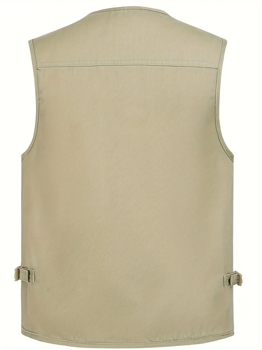 Gilet multi-poches homme style outdoor pour la pêche, la randonnée et la photographie - Imagen 6