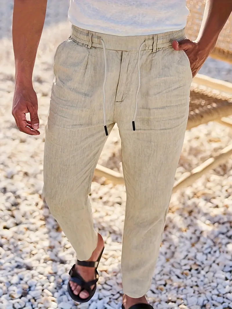 Pantalones elegantes de lino - Imagen 6