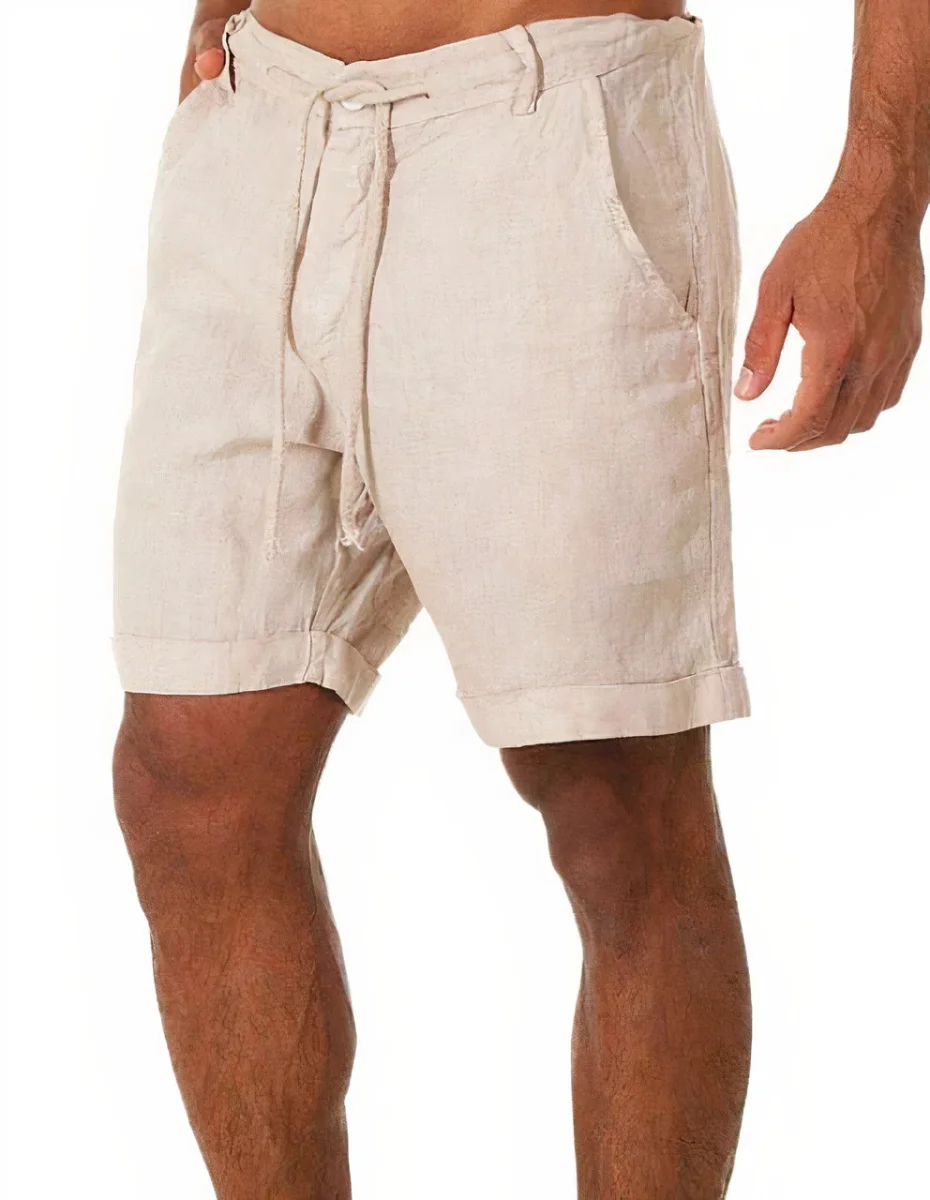 Pantalones cortos de verano de lino - Imagen 3