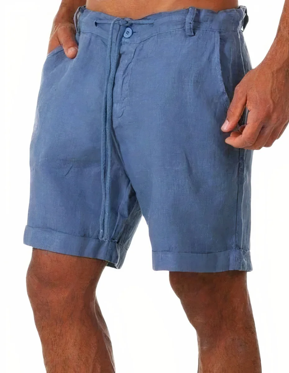 Pantalones cortos de verano de lino - Imagen 4