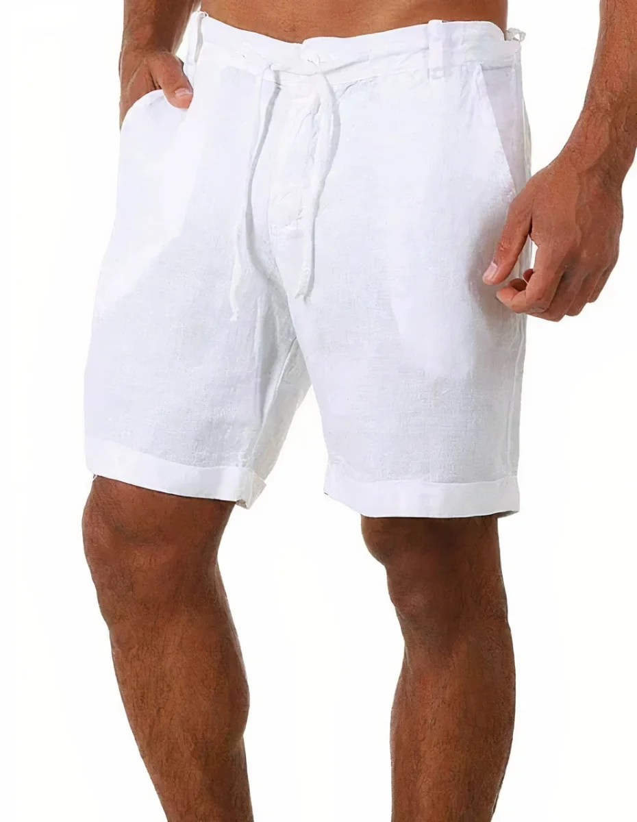 Pantalones cortos de verano de lino - Imagen 5