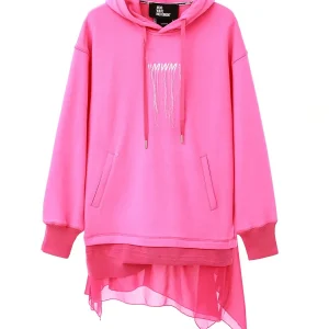 "Atessa fucsia flúor" sudadera/vestido MWM